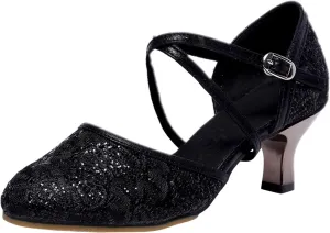 Women's Dance Sandals Color Fashion Sequins Prom Ballroom Latin Dance Shoes Sandals Sports Women Sandals
