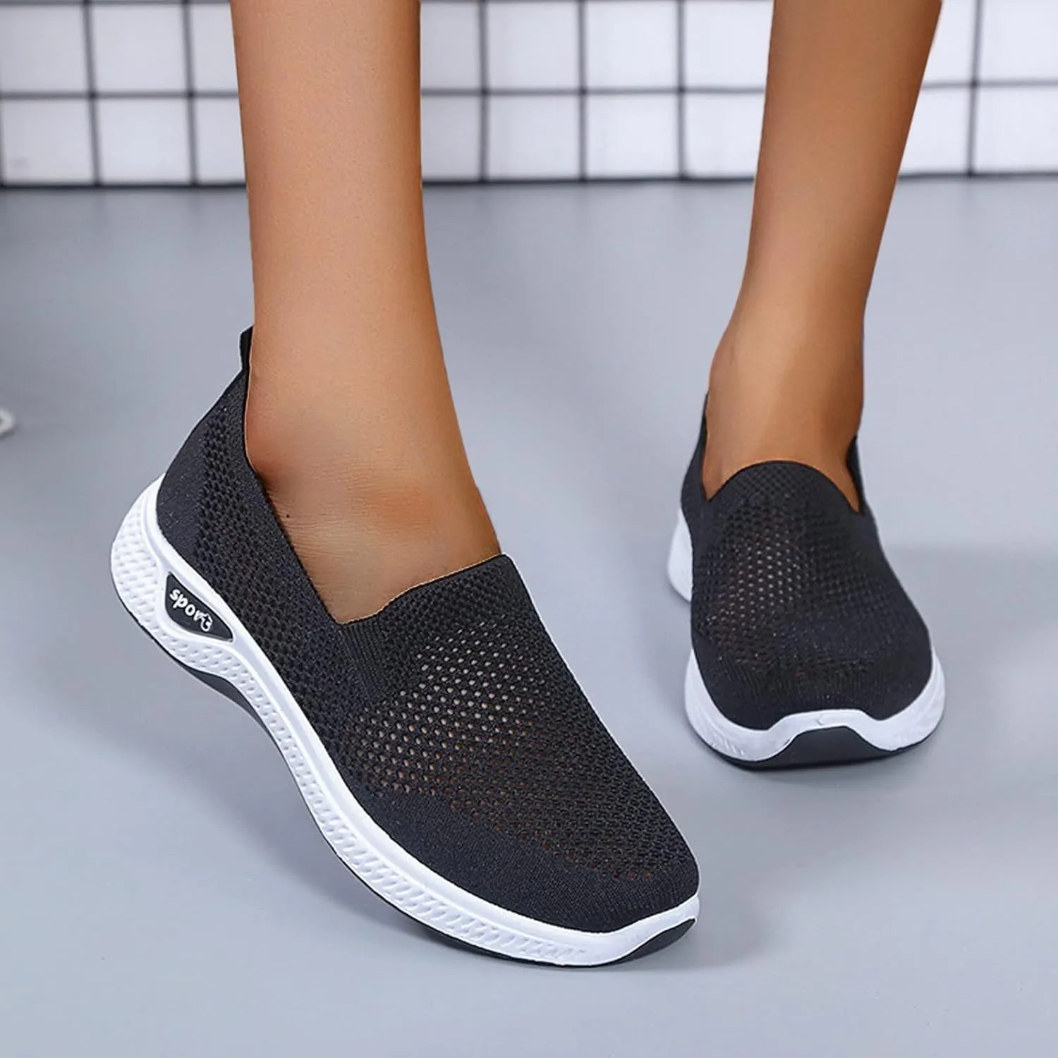 Women's Tennis Shoes Women Running Shoes Women's Slip on Walking Running Shoes Casual Fashion Comfort Sport Shoes